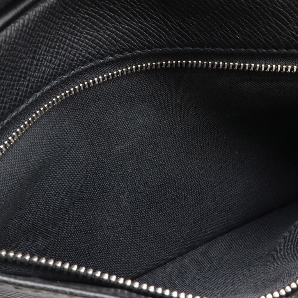Louis Vuitton Taiga Clutch Handbag Leather Ardoise Black — view 8