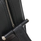 Louis Vuitton Taiga Clutch Handbag Leather Ardoise Black — view 5