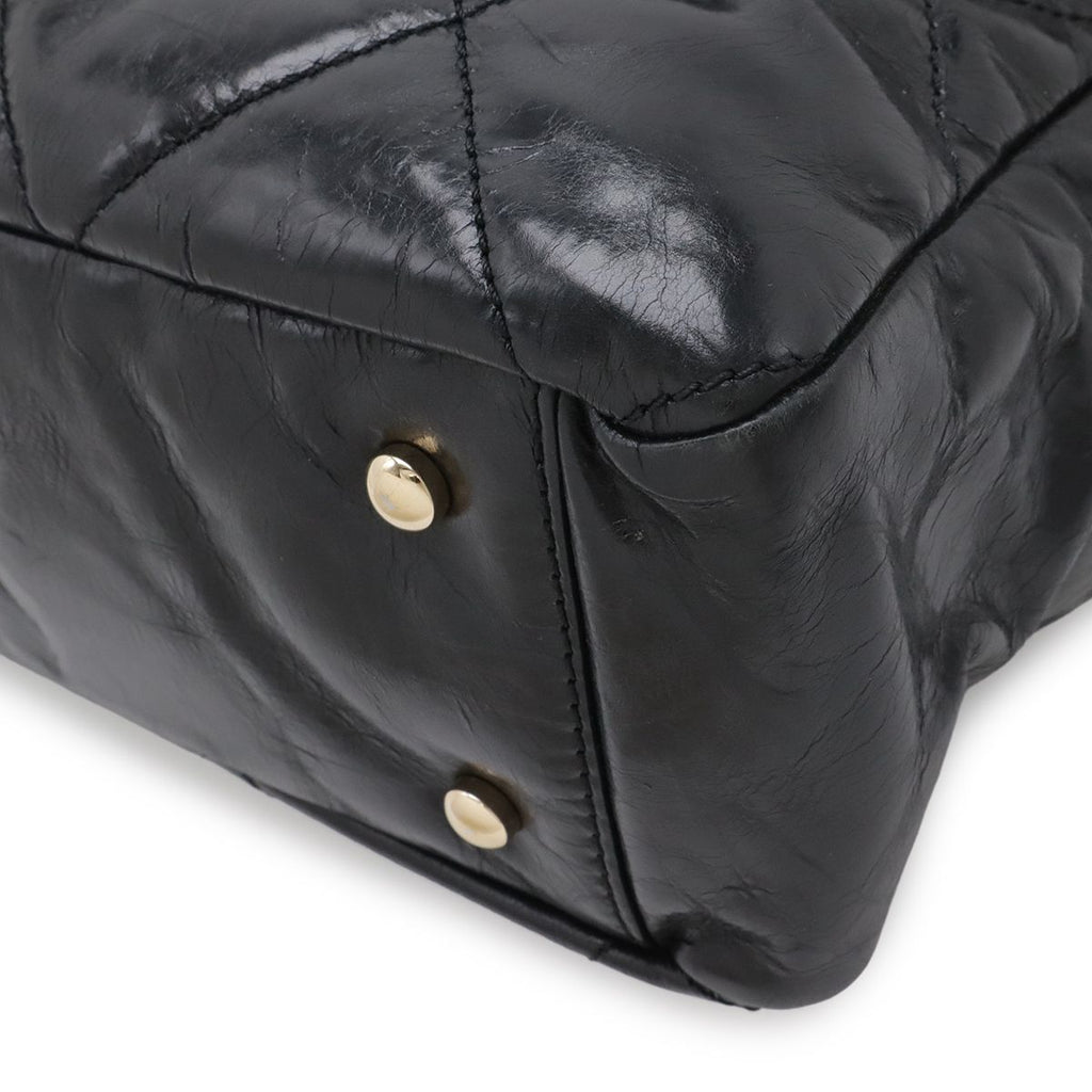 Chanel CC Logo Portobello Quilted Tote 2-Way Shoulder Bag Chain Leather Tweed — view 3