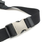 Prada Re-Nylon Logo Triangle Belt Bag Waist Pouch Hip Nylon Nero Black Silver — view 4