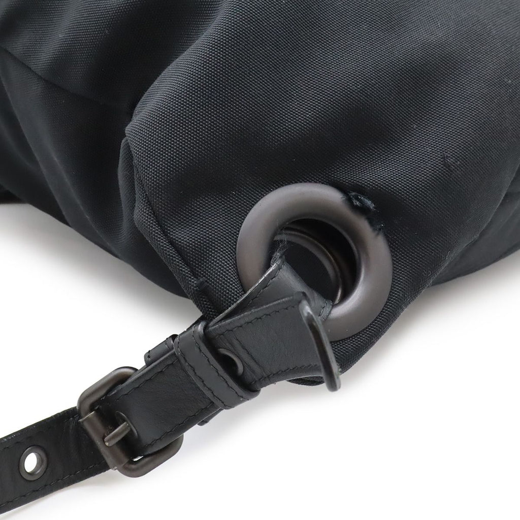 Bottega Veneta Intrecciato Backpack Nylon Leather Black — view 3