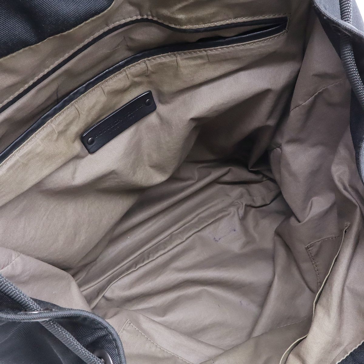 Bottega Veneta Intrecciato Backpack Nylon Leather Black — view 7