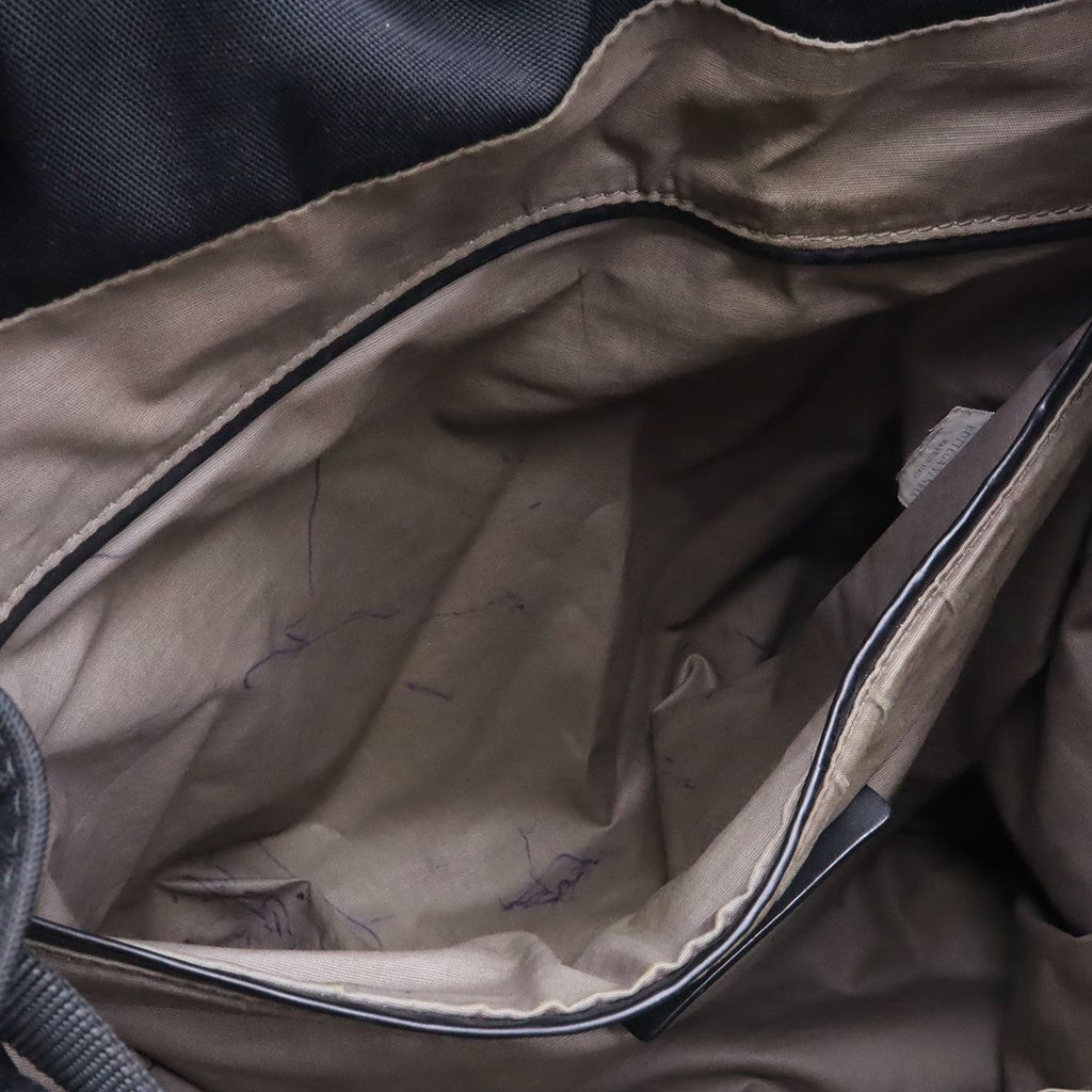 Bottega Veneta Intrecciato Backpack Nylon Leather Black — view 8