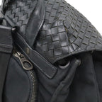 Bottega Veneta Intrecciato Backpack Nylon Leather Black — view 4