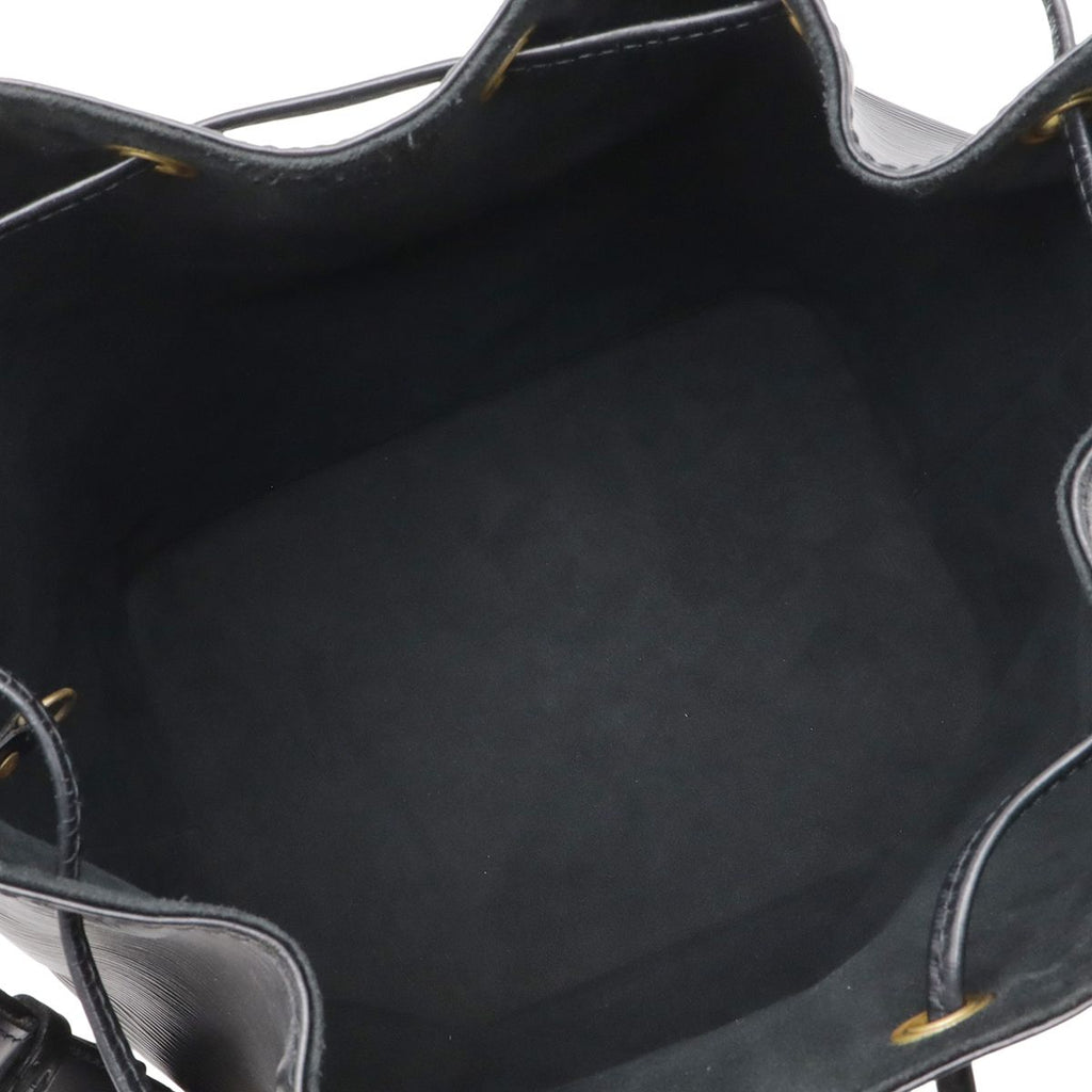 Louis Vuitton Epi Petit Noe Shoulder Bag Drawstring Noir Black — view 5