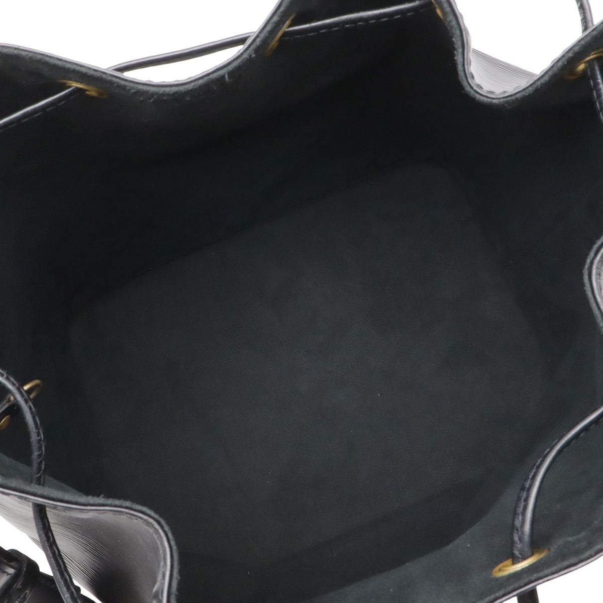 Louis Vuitton Epi Petit Noe Shoulder Bag Drawstring Noir Black — view 5