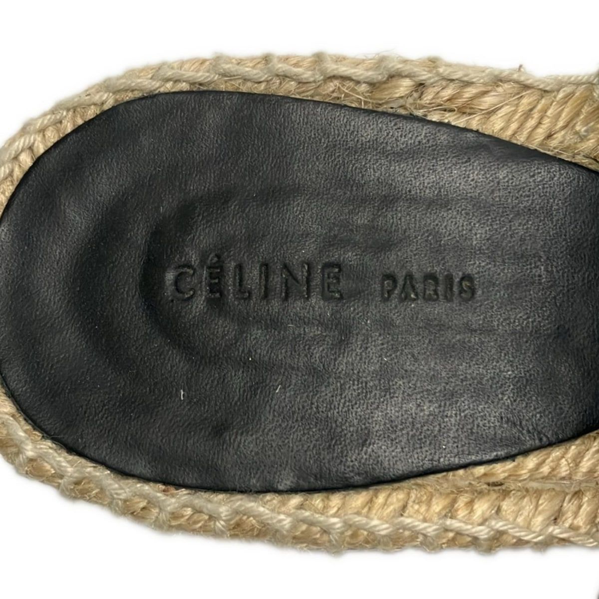 Celine Sandals 36 Red Espadrille Wedge Sole Leather — view 5