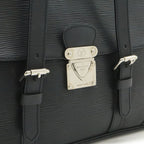 Louis Vuitton Epi Segur MM Shoulder Bag Leather Noir Black Silver — view 7