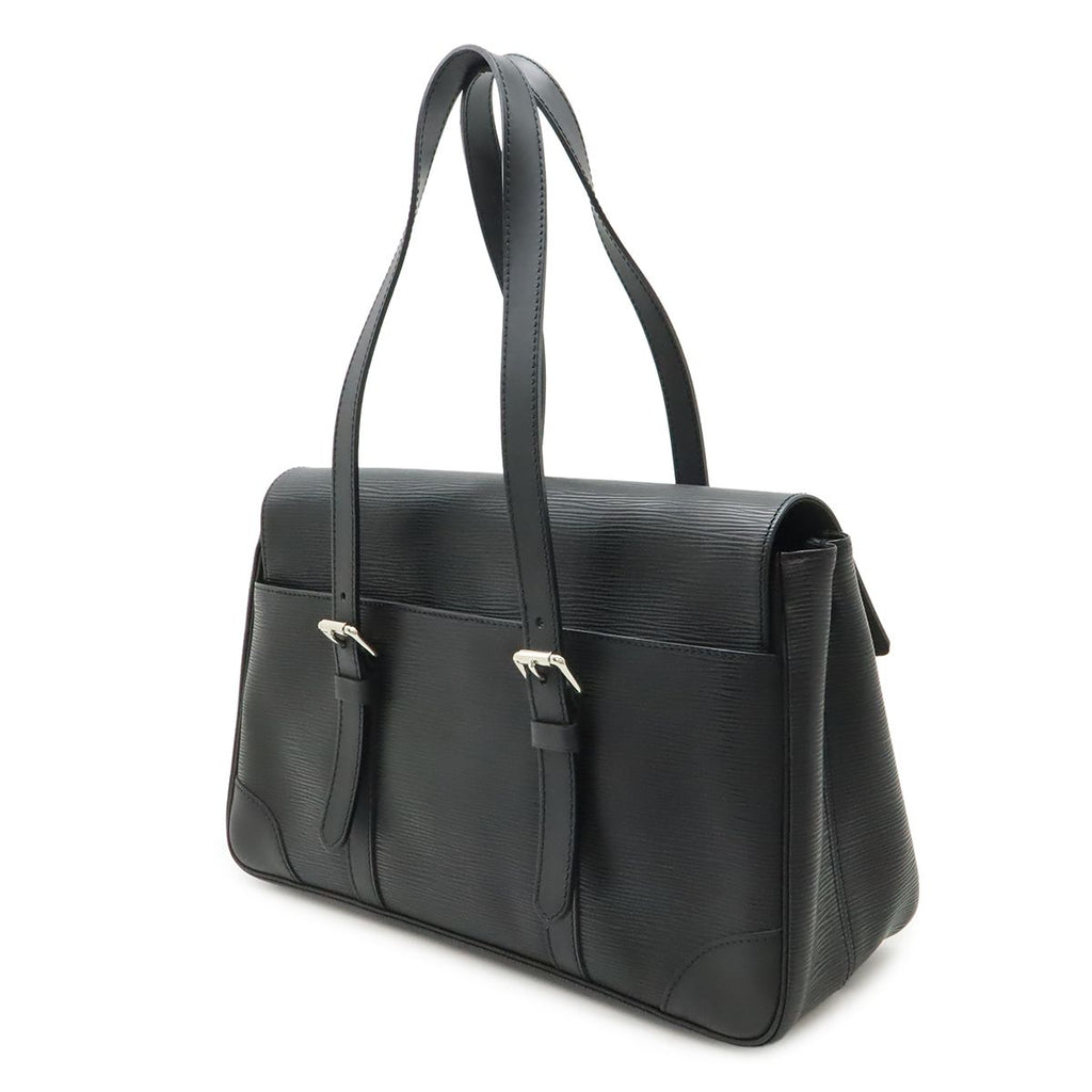 Louis Vuitton Epi Segur MM Shoulder Bag Leather Noir Black Silver — view 2