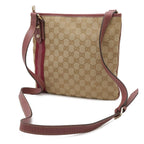 Gucci GG Canvas Sherry Line Shoulder Bag Crossbody Butterfly Charm Leather — view 2