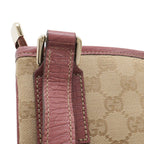 Gucci GG Canvas Sherry Line Shoulder Bag Crossbody Butterfly Charm Leather — view 7