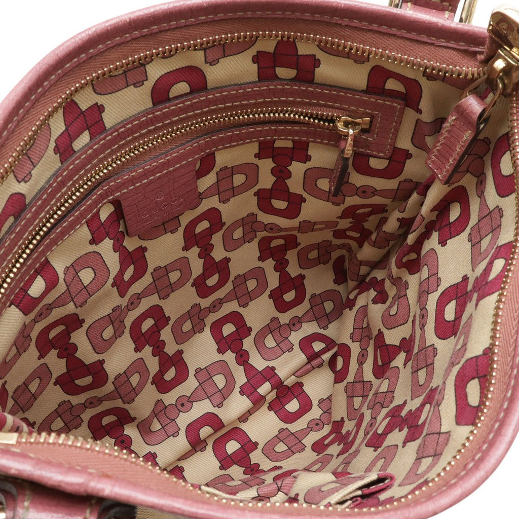 Gucci GG Canvas Sherry Line Shoulder Bag Crossbody Butterfly Charm Leather — view 8
