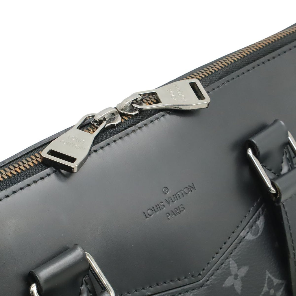 Louis Vuitton Monogram Eclipse Briefcase Explorer Business Document Purse 2-Way — view 6