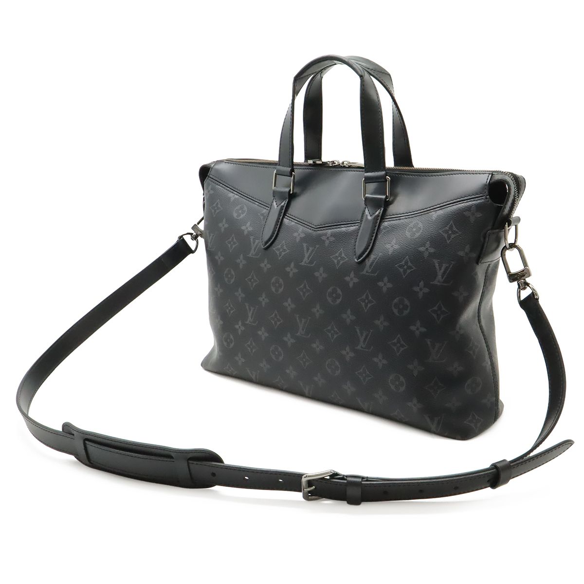 Louis Vuitton Monogram Eclipse Briefcase Explorer Business Document Purse 2-Way — view 2