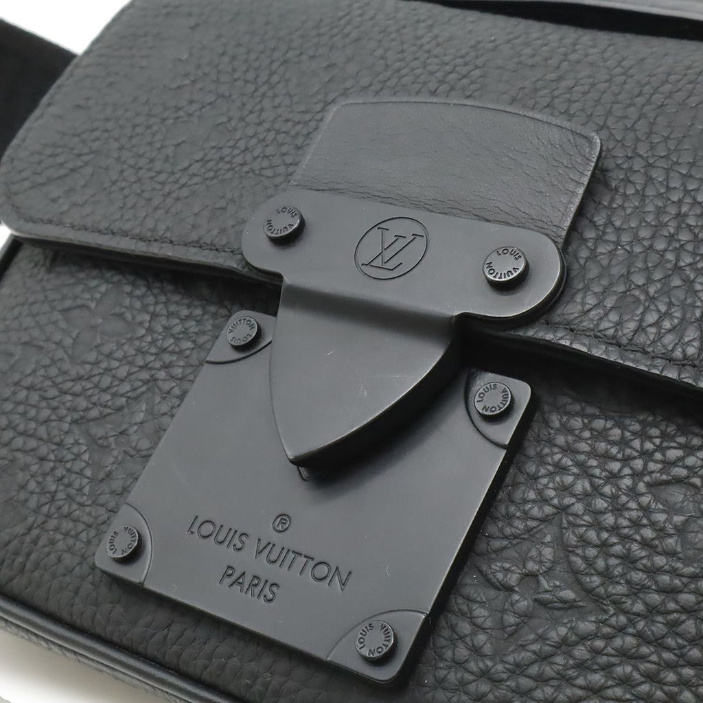 Louis Vuitton Taurillon Monogram S Rocks Sling Bag Leather Noir Black — view 9