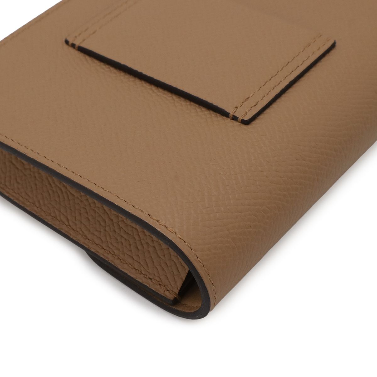 Hermes Constance Slim Bifold Wallet Veau Epsom Chai Beige Brown Coin Case — view 3