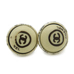 Chanel CC Logo Earrings Round — view 4