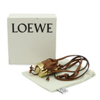 Loewe Balloon Necklace Pendant Motif Mini Bag Drawstring Leather Brown Gold — view 8