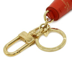 Louis Vuitton Monogram Key Holder Tassel Fringe Bag Charm Rouge Red — view 5