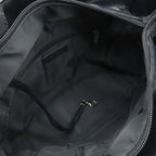 Chanel Paris Biarritz Tote PM Shoulder Bag Leather Black Silver — view 6