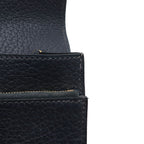 Hermes Pochette Jet Clutch Business Fjord Leather Navy Gold — view 8