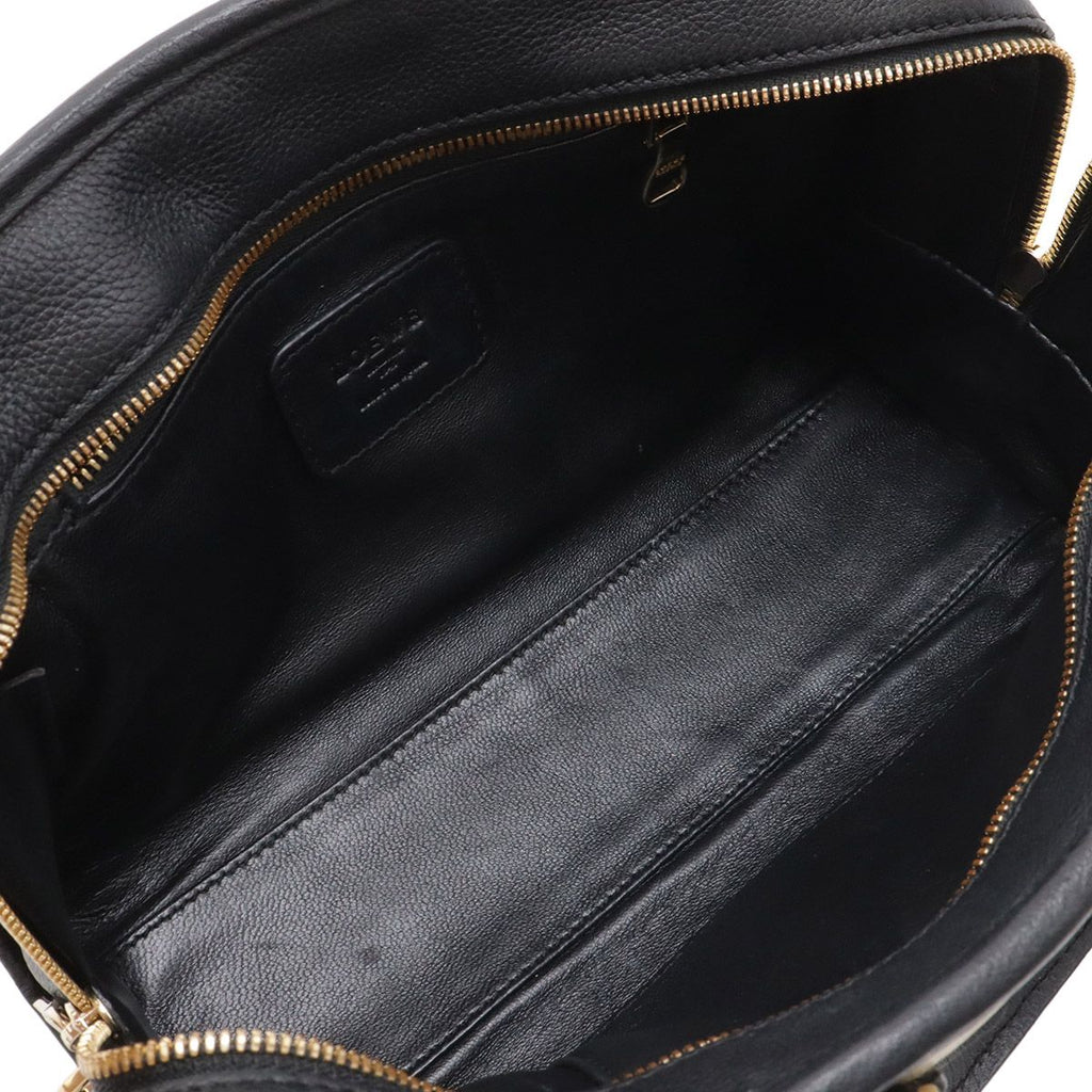 Loewe Amazona 23 Anagram Mini Boston Bag 2-Way Crossbody Leather Grey Black Gold — view 8