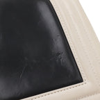 Chanel 25 CC Logo Chain Shoulder Bag Leather Black Ivory Antique Silver — view 4