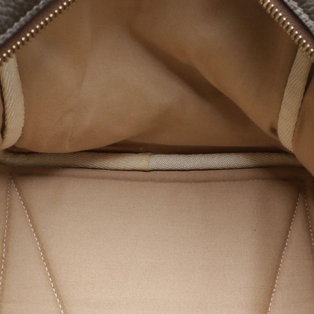 Hermes Victoria 43 Boston Bag Travel Purse Taurillon Clemence Leather Dark Olive — view 8