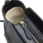 Gucci Swing Tote Shoulder Bag Leather Black — view 5