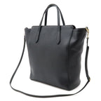 Gucci Swing Tote Shoulder Bag Leather Black — view 2