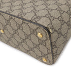 Gucci GG Supreme Mini Bag 2-Way Crossbody Leather Beige Brown Gold — view 3