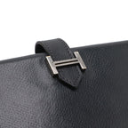 Hermes Bearn Classic Bifold Wallet Veau Epsom Black Silver — view 4