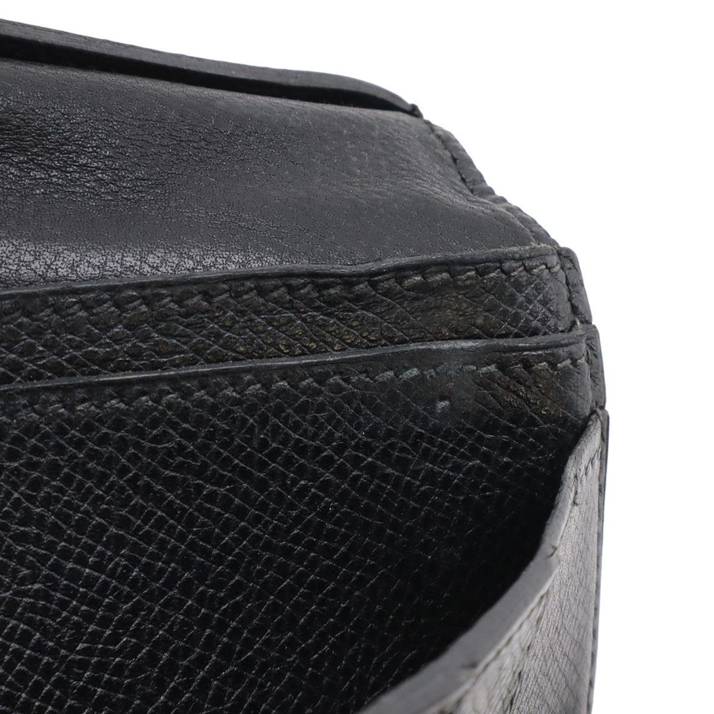 Hermes Bearn Classic Bifold Wallet Veau Epsom Black Silver — view 7