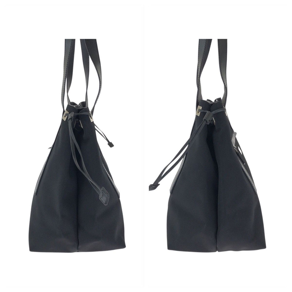 Gucci Black Silver Nylon Leather 019 Tote Shoulder Bag — view 8