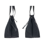 Gucci Black Silver Nylon Leather 019 Tote Shoulder Bag — view 8