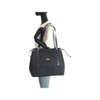 Gucci Black Silver Nylon Leather 019 Tote Shoulder Bag — view 7