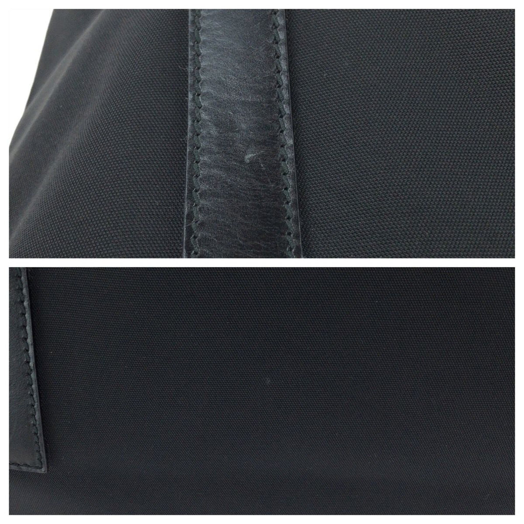 Gucci Black Silver Nylon Leather 019 Tote Shoulder Bag — view 5