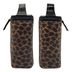 Loewe Vintage Leopard Brown Black Enamel Handbag Vanity Bag — view 6