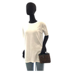 Loewe Vintage Leopard Brown Black Enamel Handbag Vanity Bag — view 5