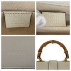 Gucci Dionysus Bamboo White Navy Red Leather 2-Way Shoulder Bag — view 4