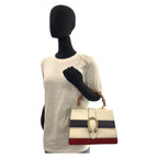 Gucci Dionysus Bamboo White Navy Red Leather 2-Way Shoulder Bag — view 7