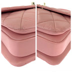 Chanel Quilted CC Logo Turnlock Plate Pink Chain Shoulder Bag 2-Way — view 3