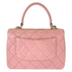 Chanel Quilted CC Logo Turnlock Plate Pink Chain Shoulder Bag 2-Way — view 2