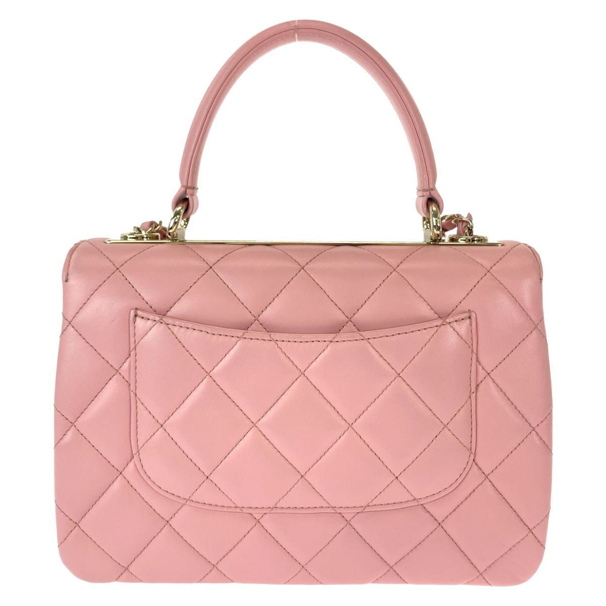 Chanel Quilted CC Logo Turnlock Plate Pink Chain Shoulder Bag 2-Way — view 2