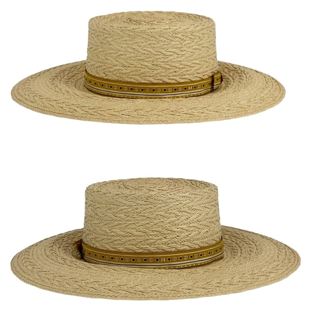 Hermes Andalusia 57 Natural Light Brown Straw Hat — view 6