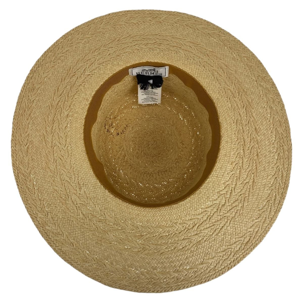 Hermes Andalusia 57 Natural Light Brown Straw Hat — view 5