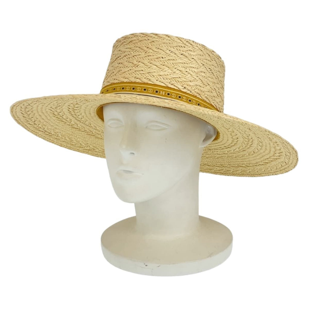 Hermes Andalusia 57 Natural Light Brown Straw Hat — view 8