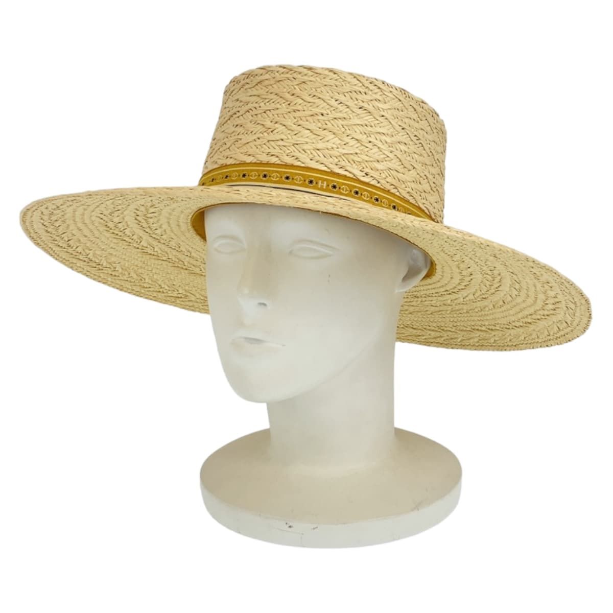Hermes Andalusia 57 Natural Light Brown Straw Hat — view 8