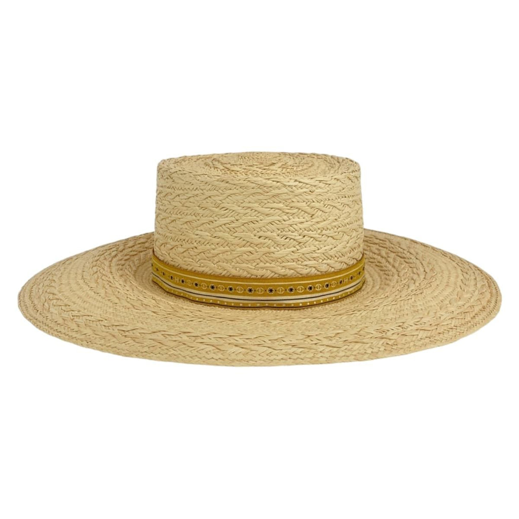 Hermes Andalusia 57 Natural Light Brown Straw Hat — view 2