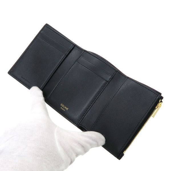 Celine Fine Strap Wallet Nino Supple Grain Calfskin — view 3